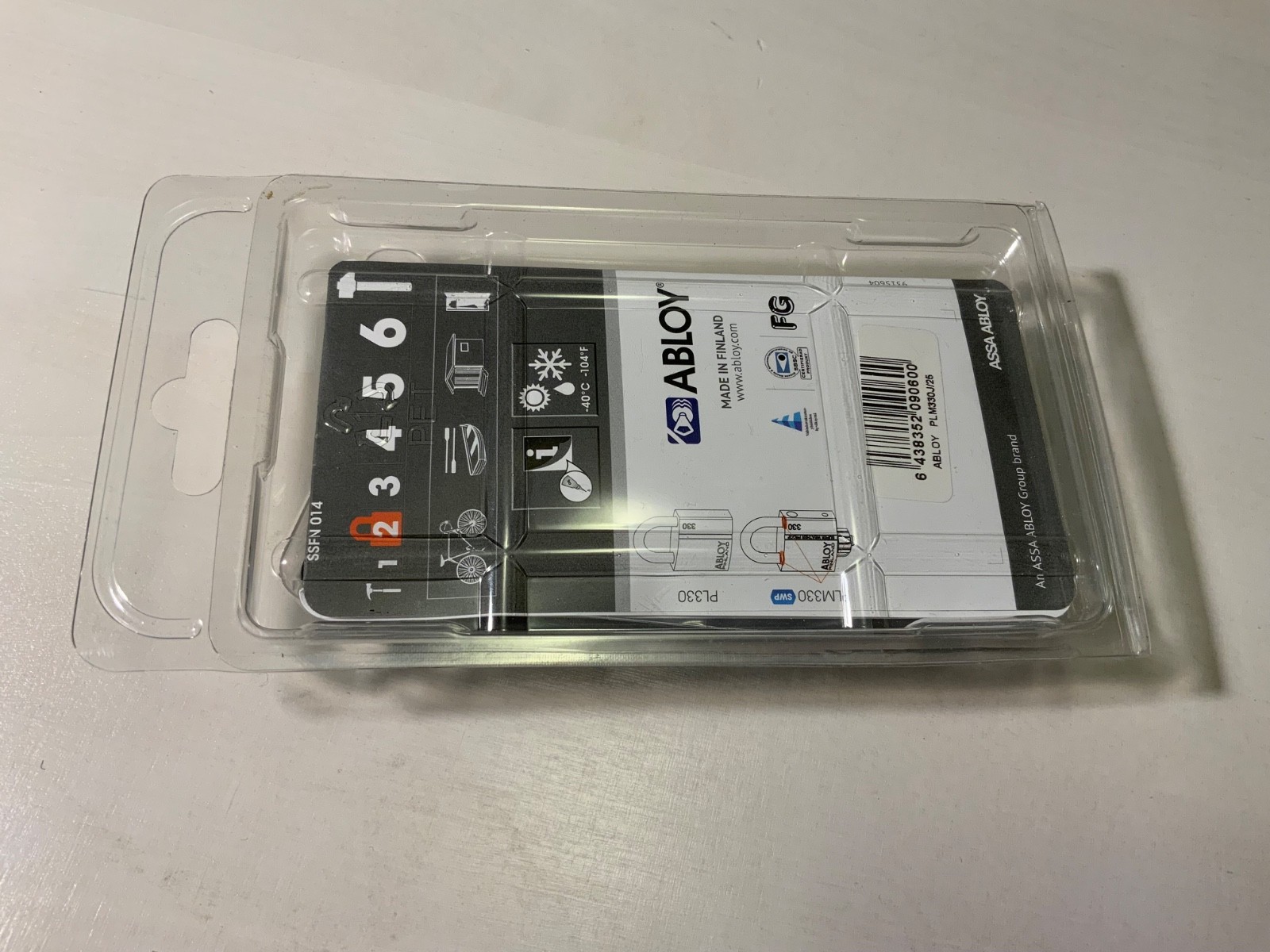 Abloy Finland PLM 330 SWP (Super weather proof) heavy padlock New & unopened!