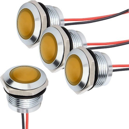 Energy Saving Indicator Light 110V 230V AC 20mA Yellow LED Water Color: Yellow