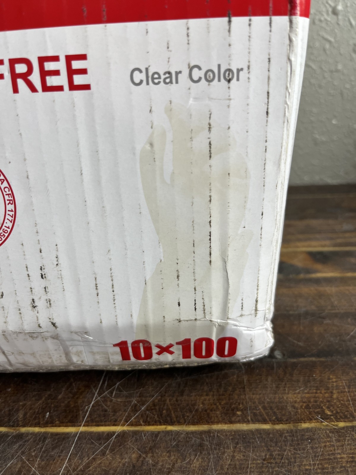 SunnyCare Vinyl Disposable Gloves Powder Free Large 100 Count Box 10 boxes