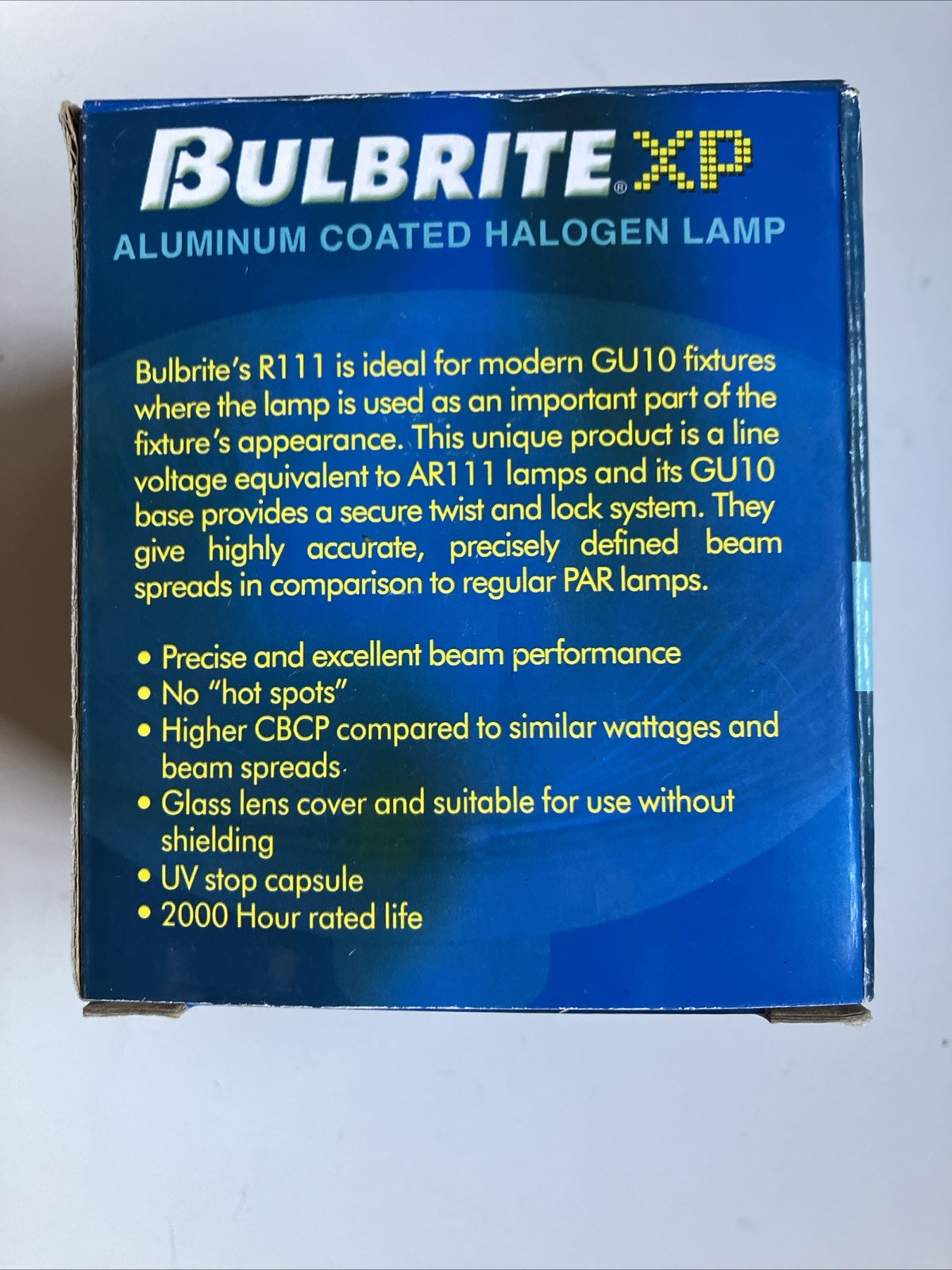 75R111GU/FL Bulbrite R111 75W GU10 Flood # 634075 Aluminum Covered Halogen NEW