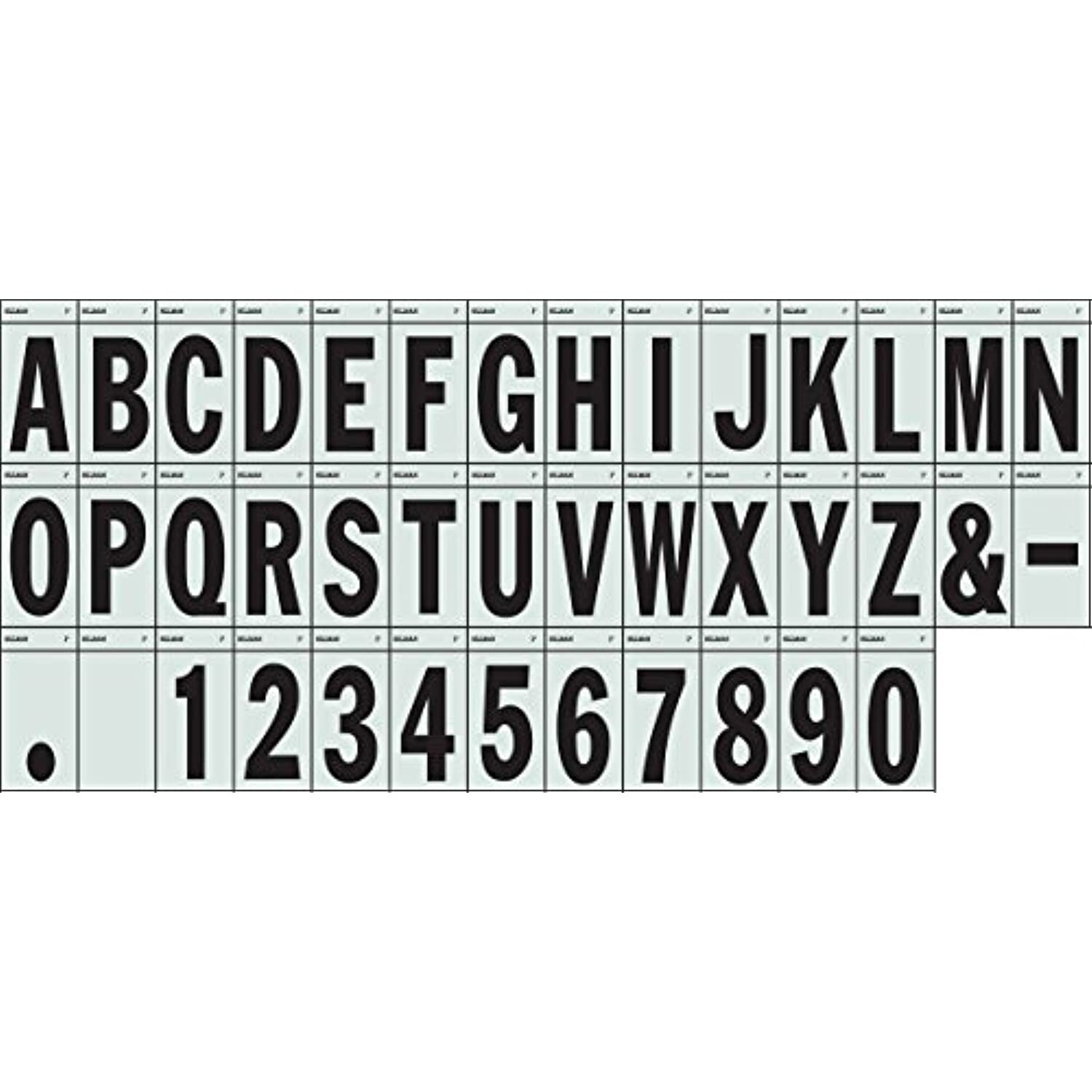 Hillman 3″ Black on Silver Reflective Square-Cut, Thin Style, Mylar 839522