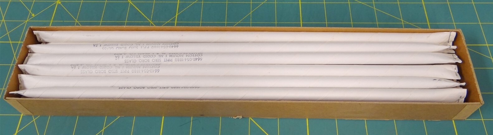 Kimble Chase 37034A-11100 Serological Pipet Capacity: 1 in 1/100mL BOX OF 18