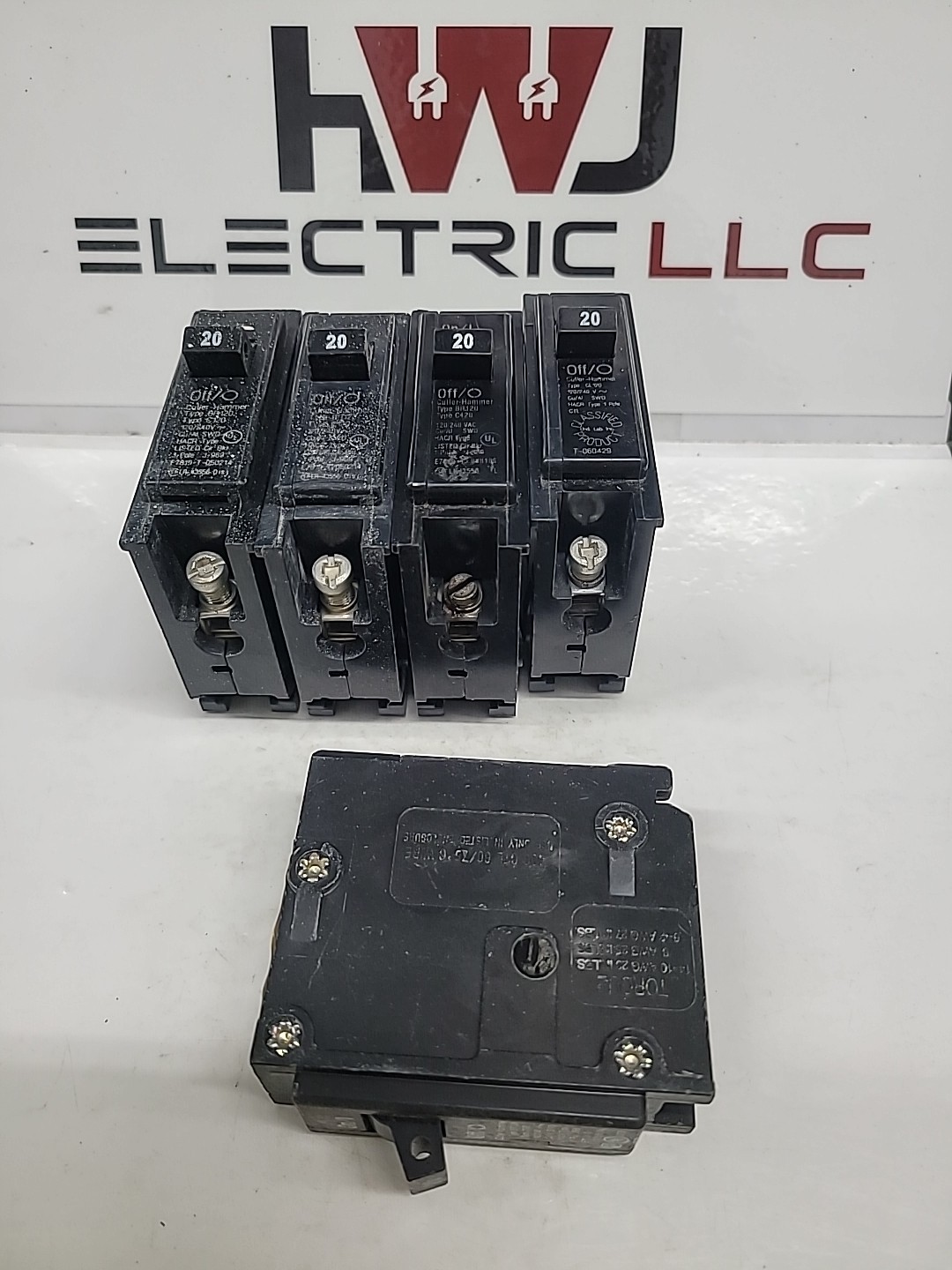 Cutler Hammer C120, Eaton BR120, 20 Amp 1 Pole Circuit Breaker