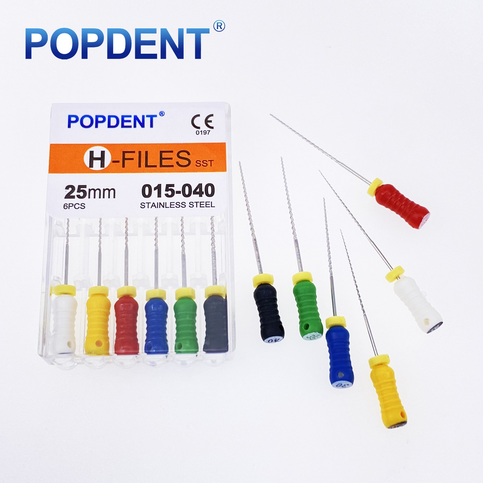 21/25mm Endodontic H Files H File Hedstrom Stainless Steel, Endo Dental Rotary