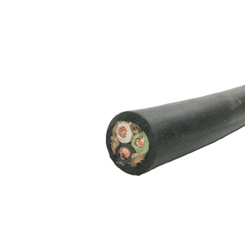100′ 12/3 SEOOW Portable Power Cable Black TPE Jacket 600V