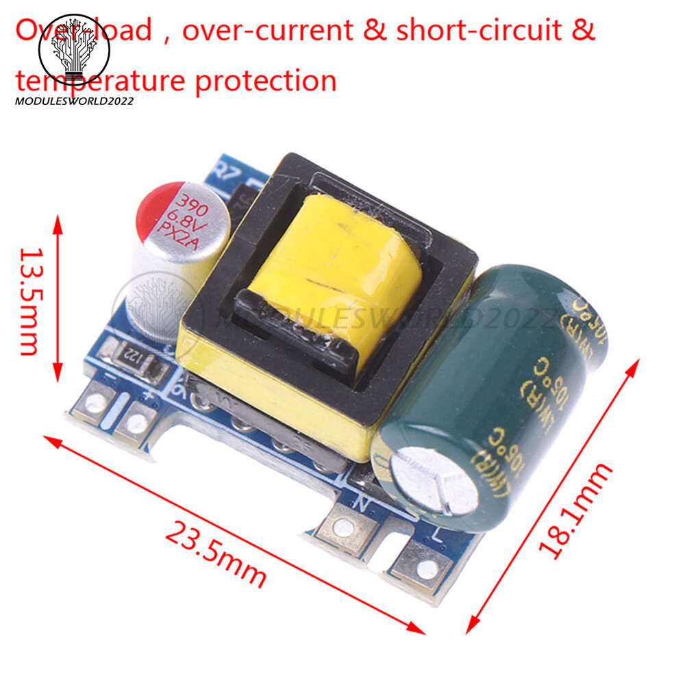 10PCS Mini AC-DC 110V 120V 220V 230V To 5V Converter Board Module Power Supply
