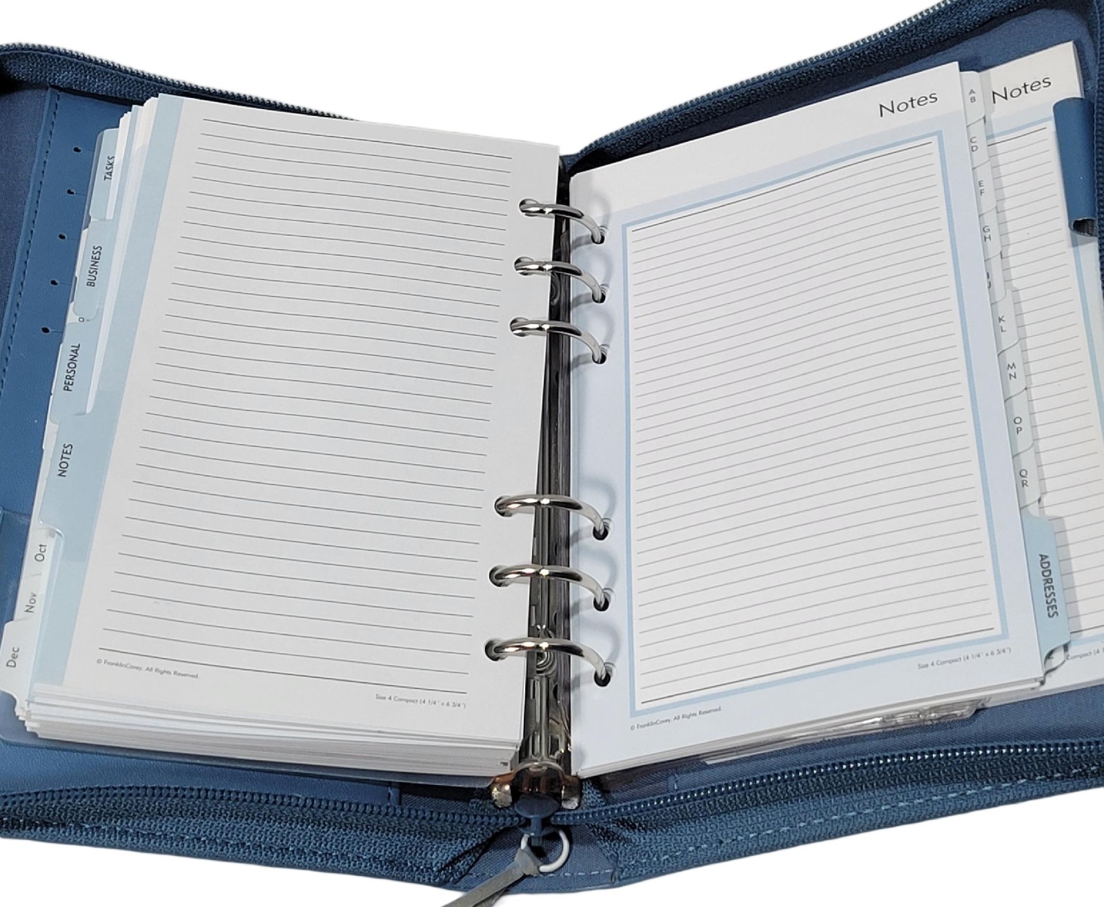 Franklin Covey 365 Monthly Weekly Organizer Planner Blue 6 Ring 8.5″x6.5″