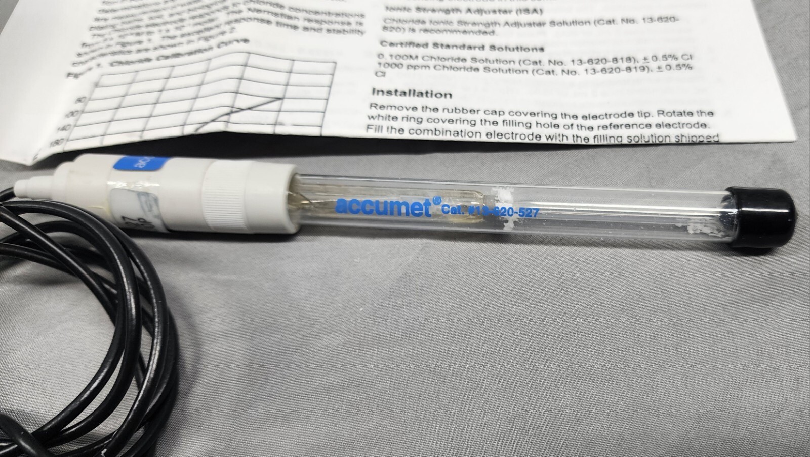  Fisher Scientific Accumet pH Electrode Probe 13-620-527