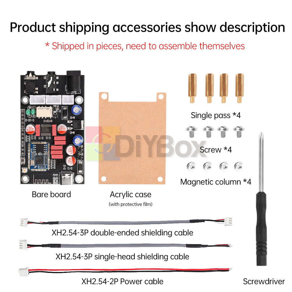DC 8-24V Bluetooth 5.1 Audio Decoder Board APTX HD QCC5125 LDAC Receiver Board
