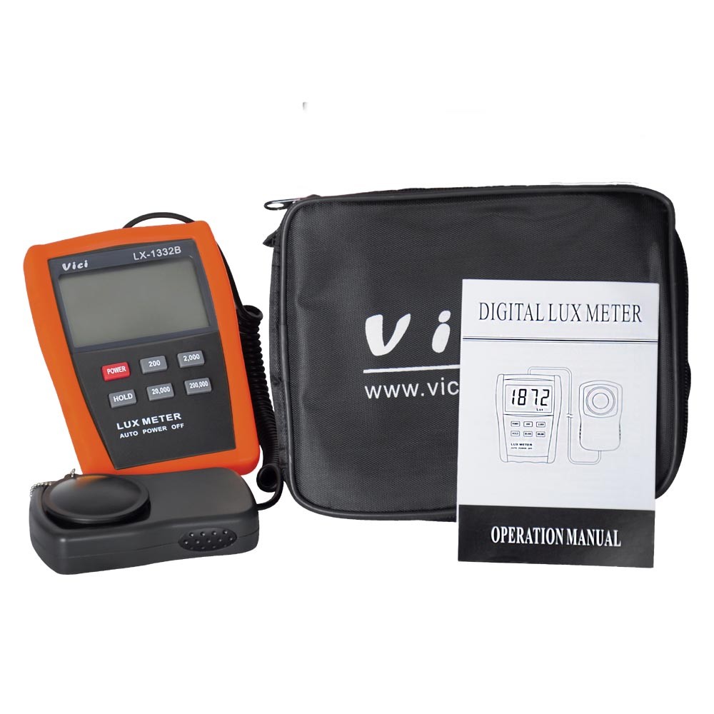 VICI LX1332B Accuracy Digital Luxmeter Light Meter 1~200,000 Lux Luminometer