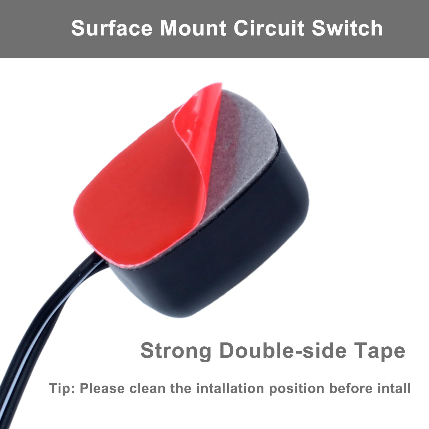Paste Type Inline Rocker Switch on off 250V 12VDC SPST Surface Mount Toggle