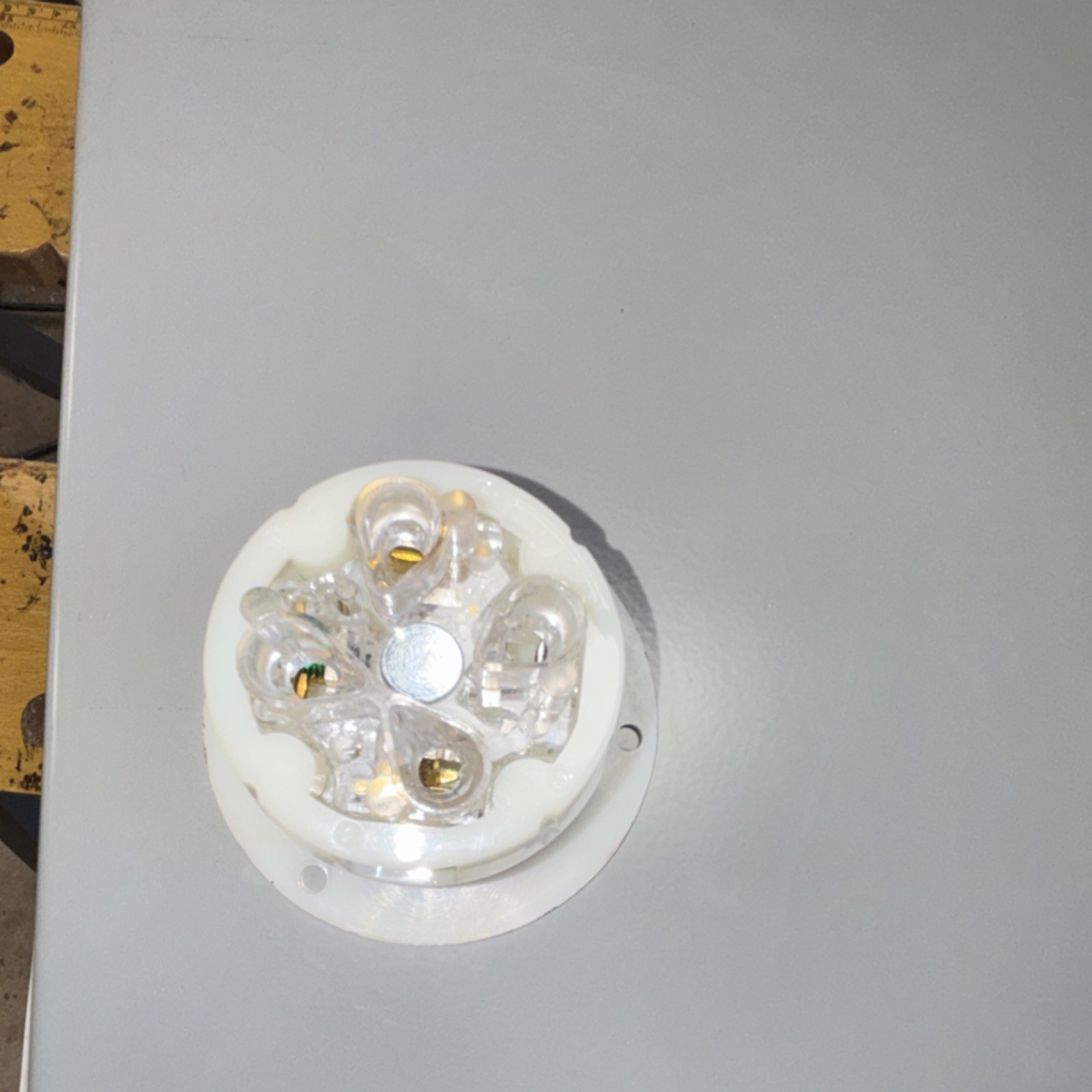 Hubbell HBL2715 30A 125/250V L Plug Flanged Industrial Receptacle White