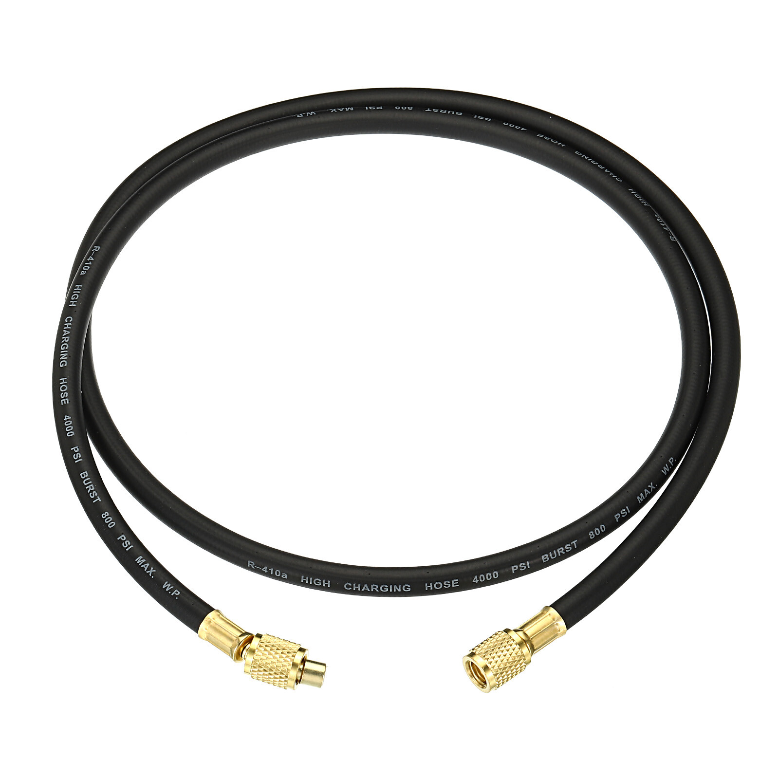 1/4 SAE Refrigerant Charging Hose 4.9ft 800 PSI 4000 PSI Manifold Gauge Hose