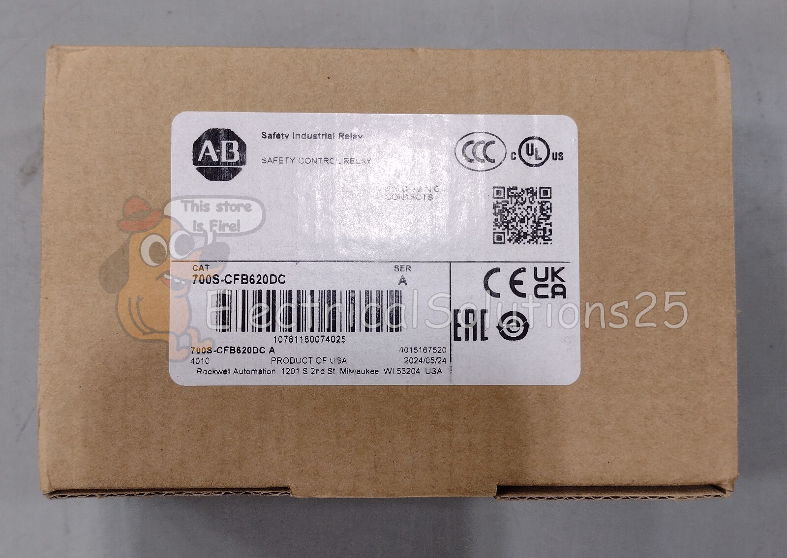 New Allen-Bradley 700S-CFB620DC Safety Control Relay Free Shipping