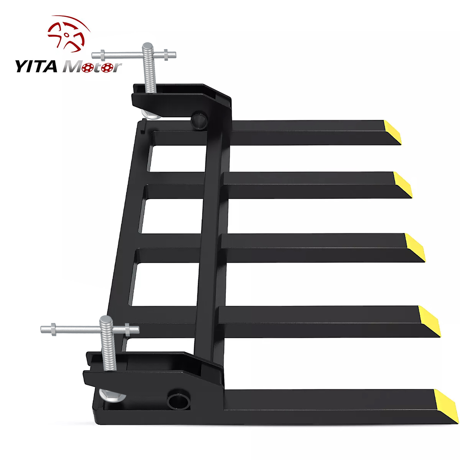 42″ Clamp on Debris Pallet Fork for Tractor Skid Steer Buckets Attachment 2500lb