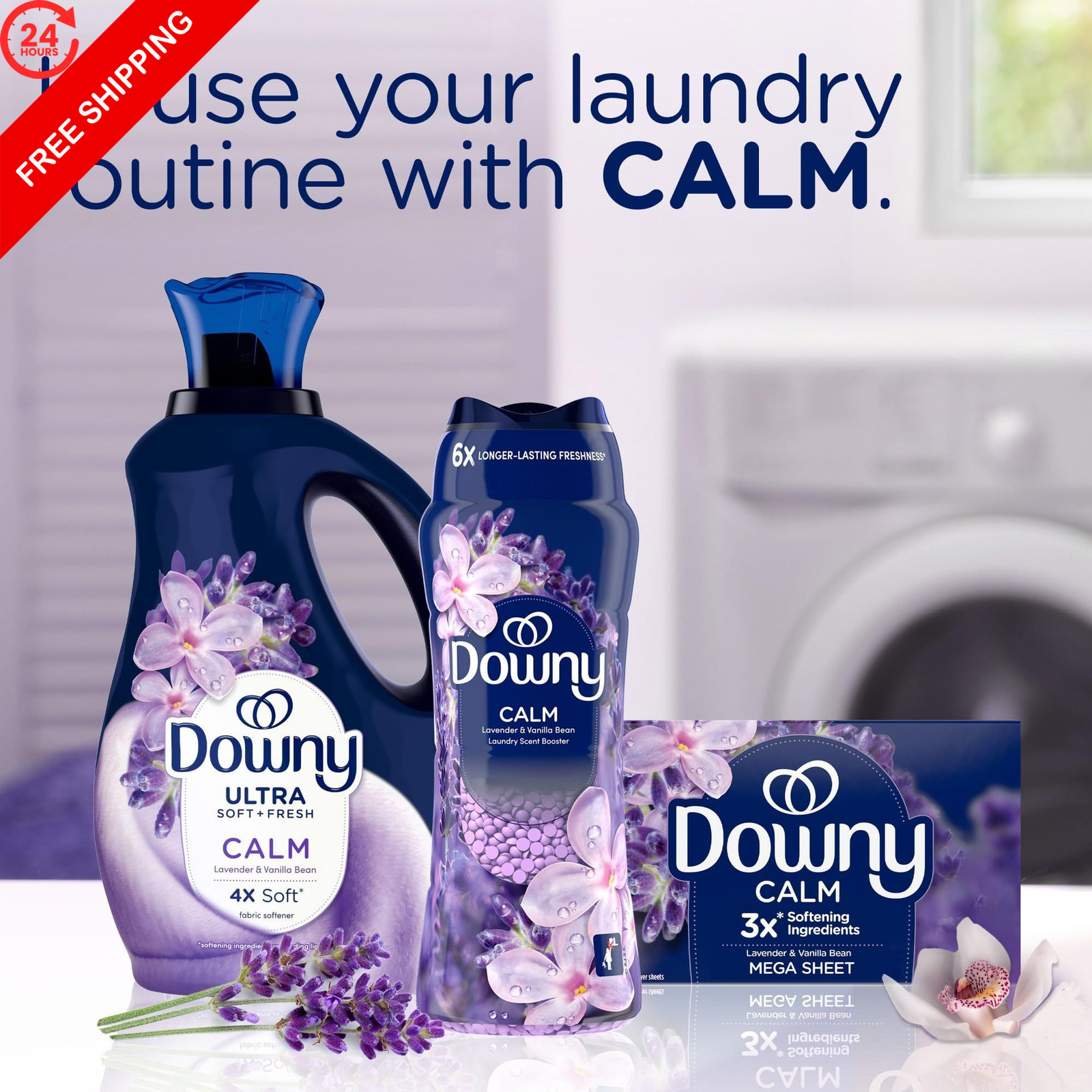 Downy Calm In-Wash Laundry Scent Booster Beads, 12.2 Ounce (Pack of 1)