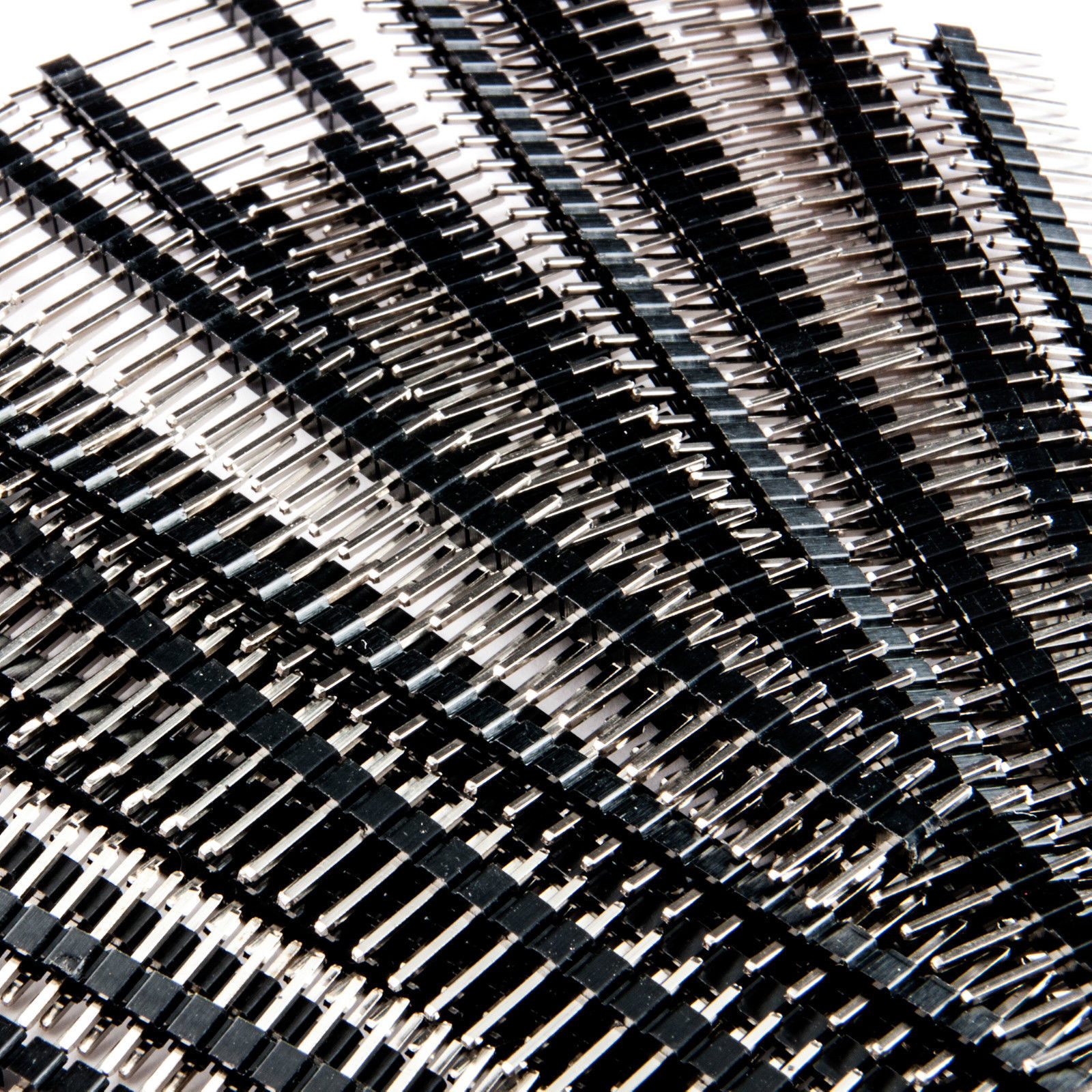 200pcs 40-Pin Male Header 0.1″ 2.54mm Breadboard PCB Strip Connectors 200X USA