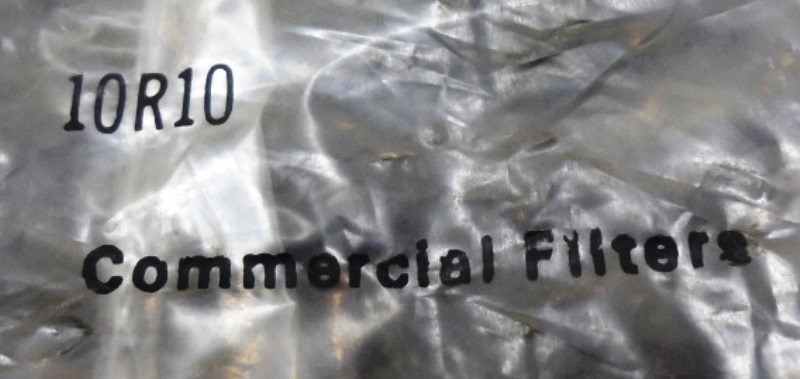 UNKNOWN BRAND FILTER CARTRIDGE 10R10, LOT OF 2, ID 1″, OD 2 1/2″, L 10″