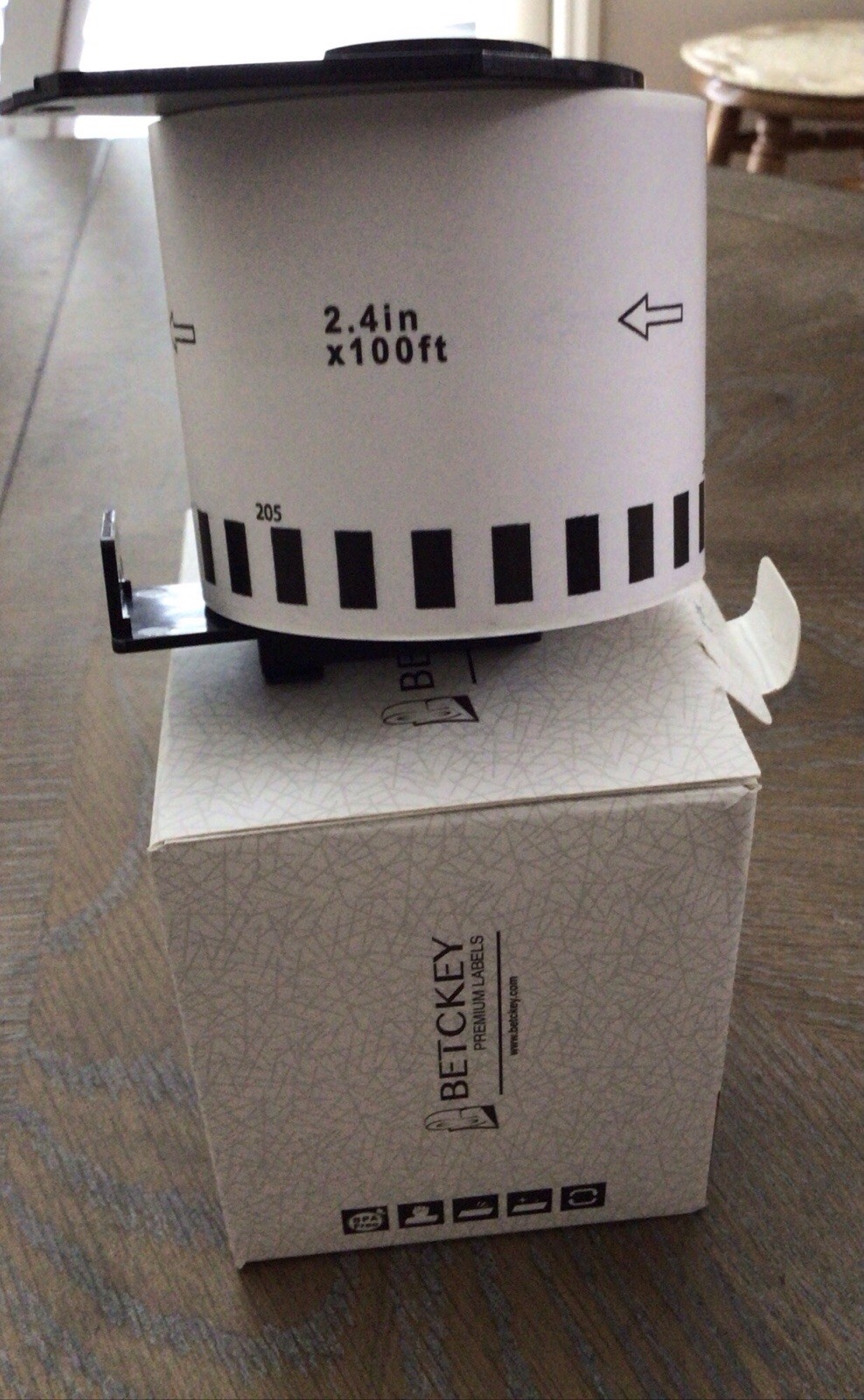 BETCKEY PREMIUM LABELS 2.4 inch 100ft. (TEN (10) Boxes For $40.00)