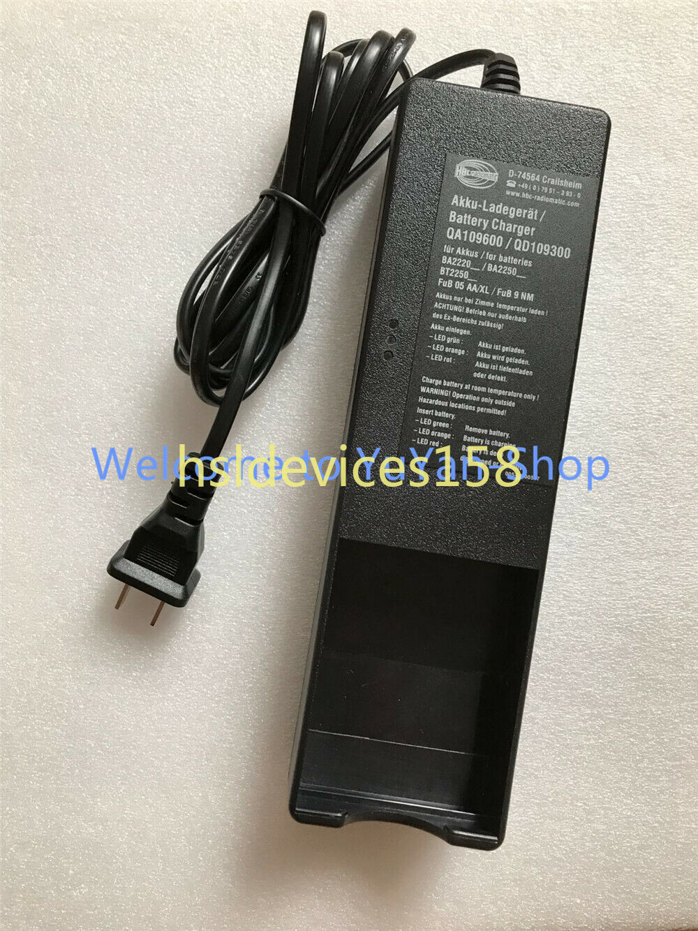 220V QA109600 QD109300 Battery Charger For HBC Radiomatic BA225030 #T516 YS