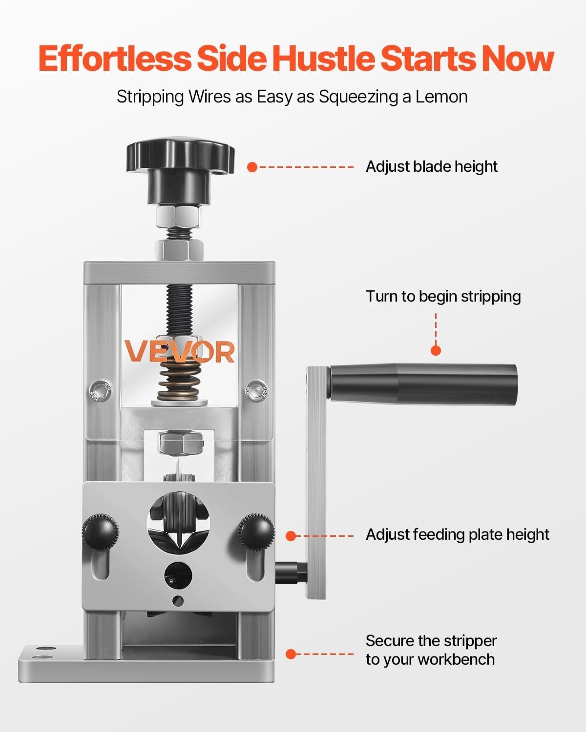 Efficient Wire Stripping Machine Copper Stripper 0.06-1