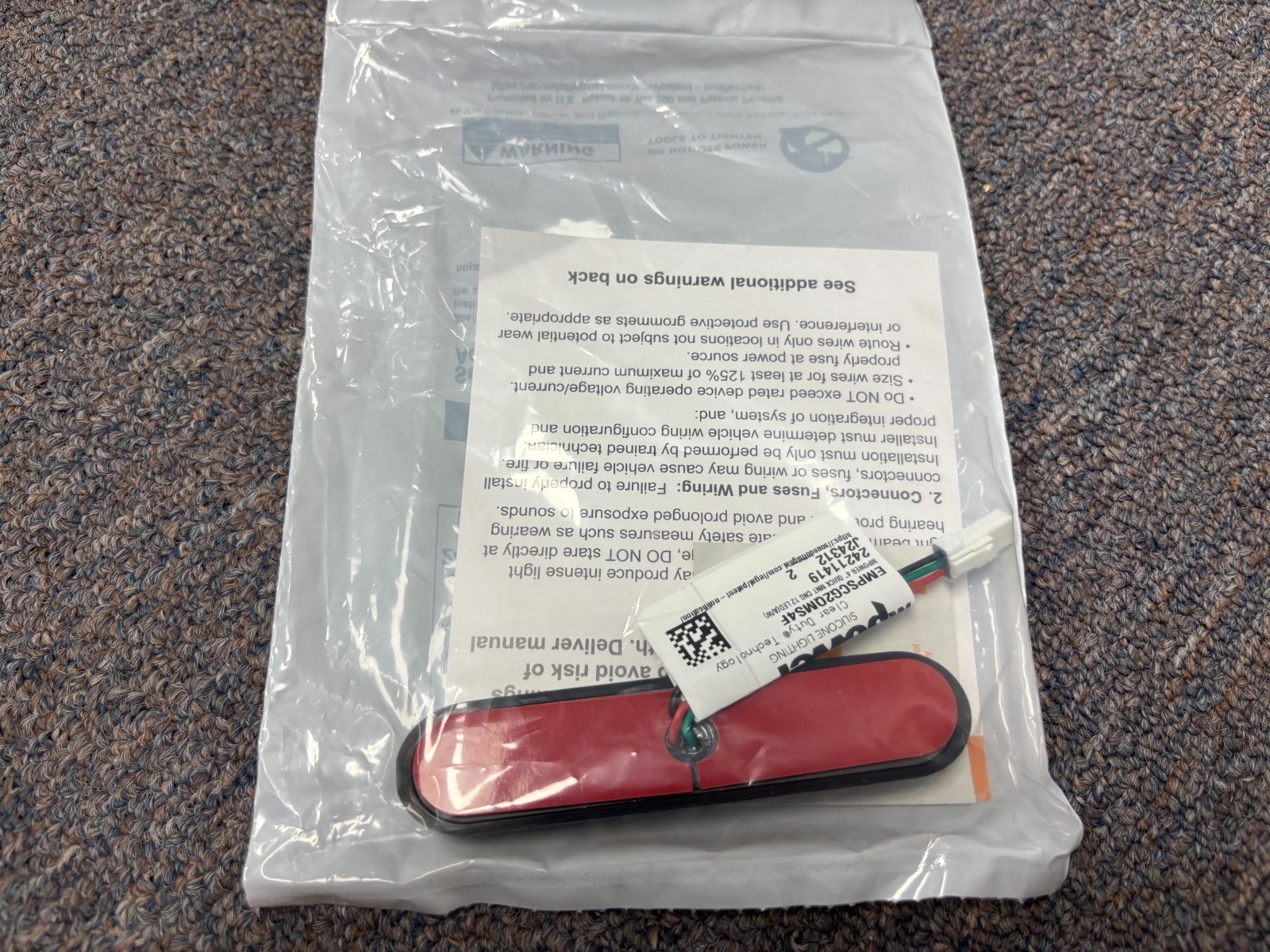 SoundOff Signal 4″ Quick Mount Connect N’ Go (3wire) Amber/White – EMPSCG2QMS4F