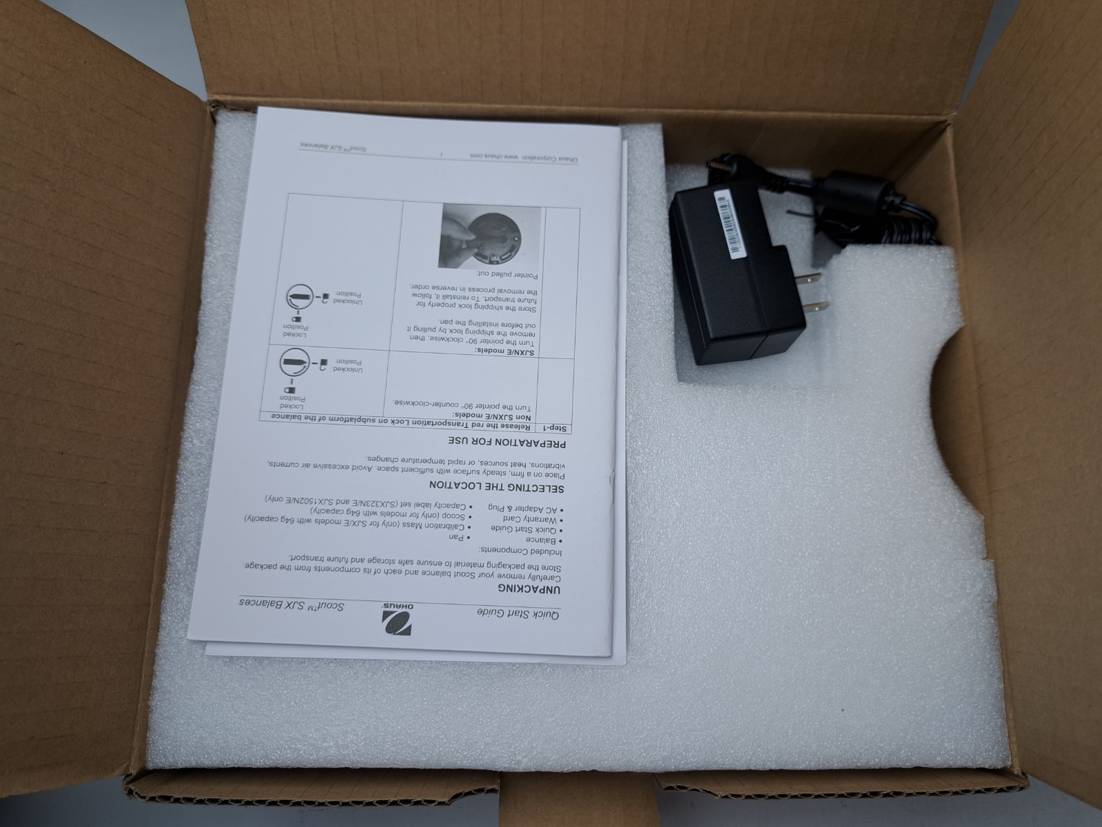 Ohaus Scout SJX1502N/E Portable Balance 1500 g Class II Legal‑for‑Trade