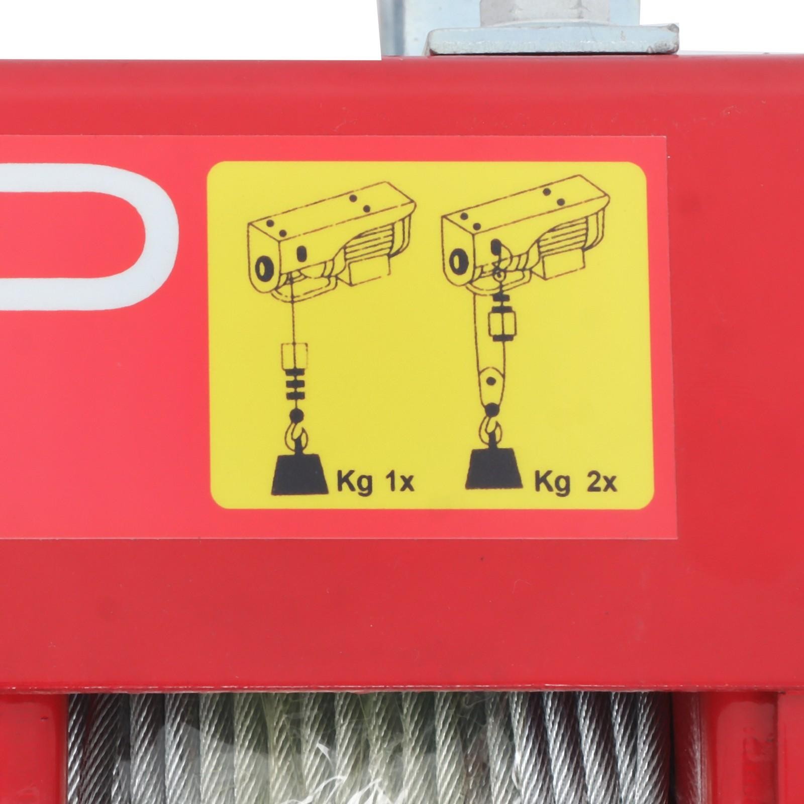 1320lbs Electric Hoist w/ Wireless & Wired Dual Control 40ft/20ft Lifting Height