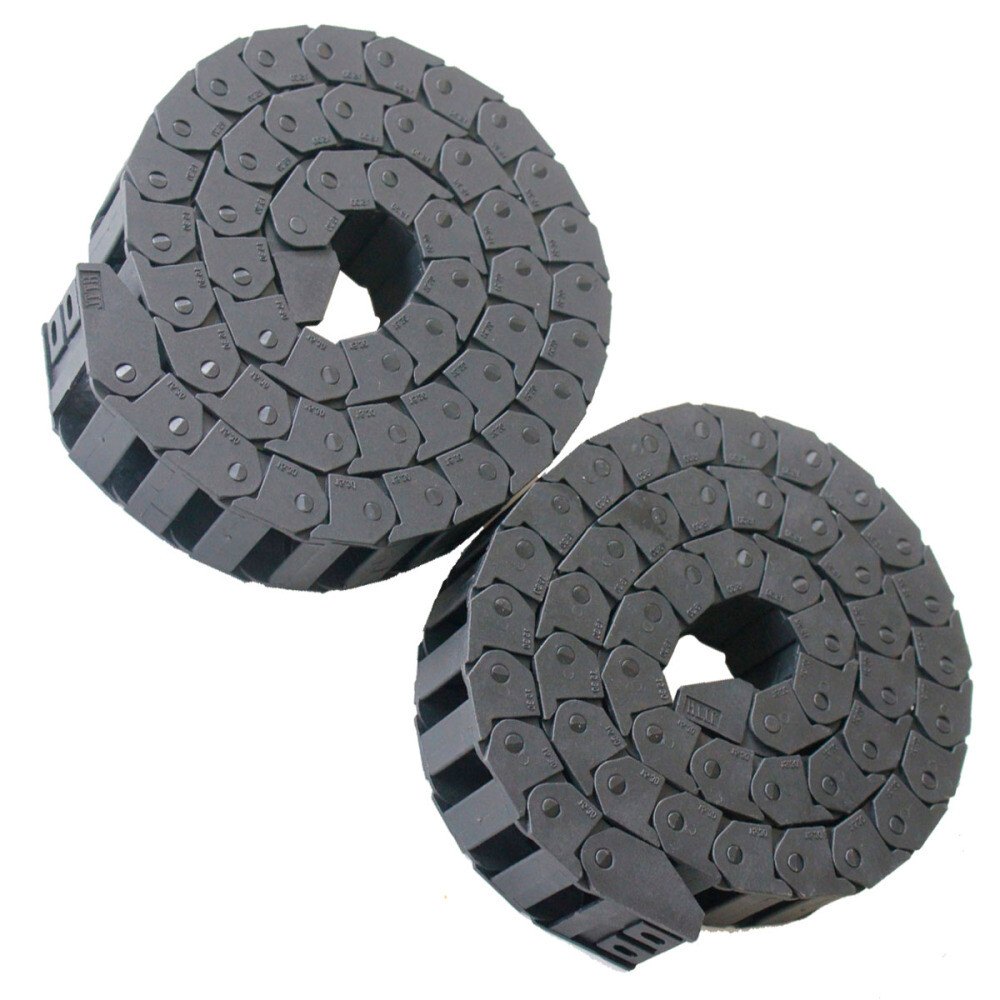 2PCS R28/R38/R55 Drag Chain Wire Carrier Plastic Semi Close/Open Type Cable 1M
