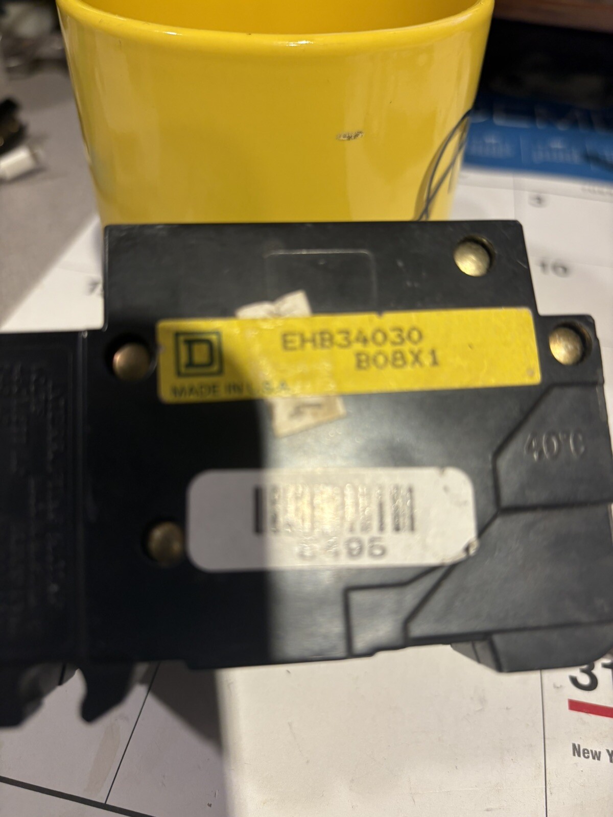 Square D EHB34030 3 Pole Circuit Breaker