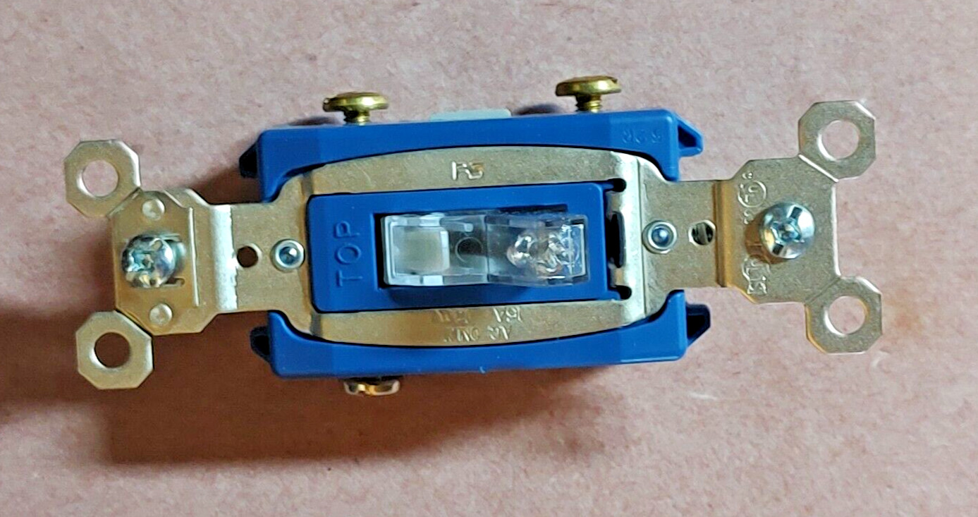 PASS & SEYMOUR PS15AC1-CPL LEGRAND Single Pole Pilot Switch 15A 120VAC