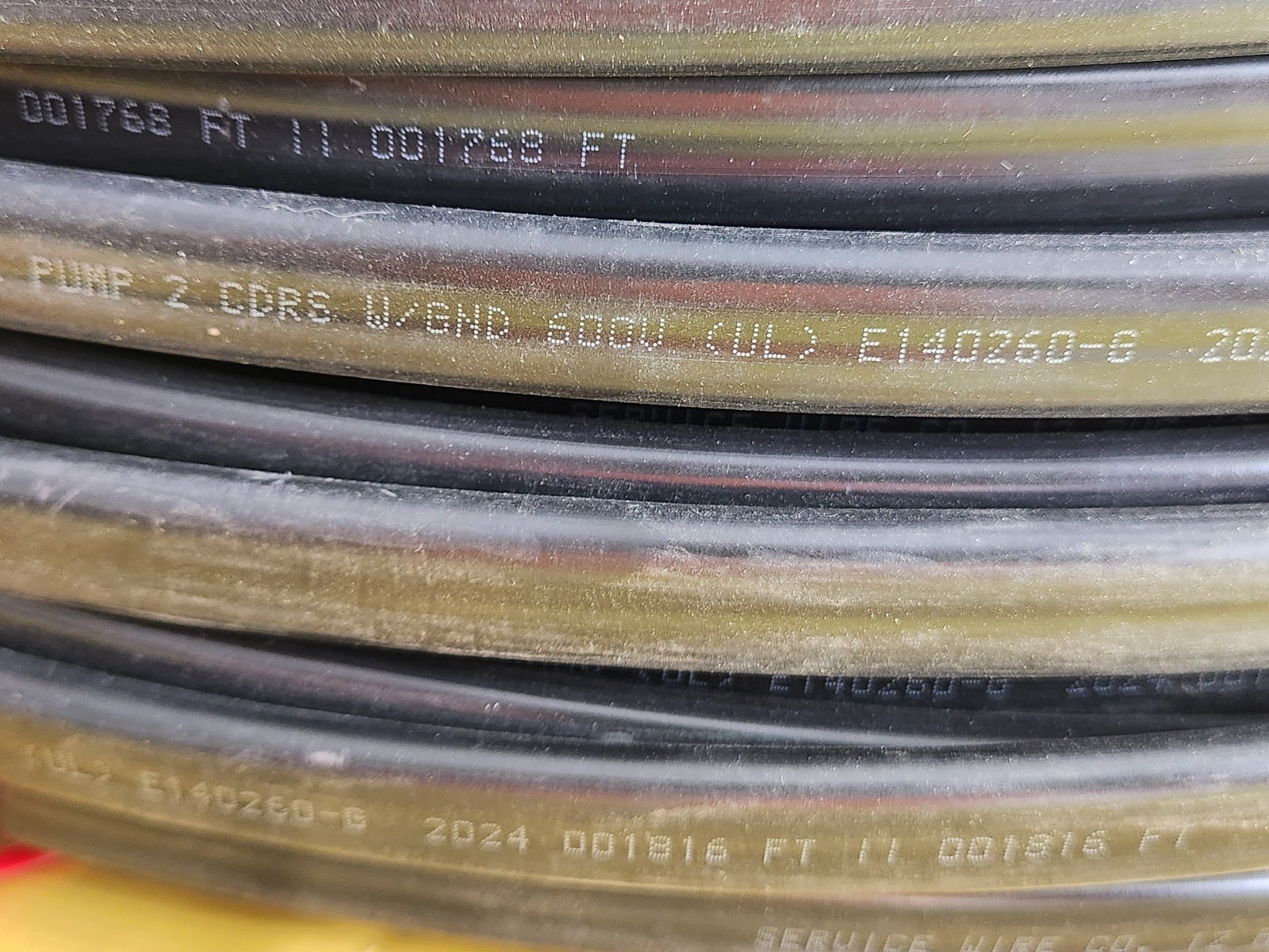 Service Wire Co. – 12 AWG – 2 Conductors w/ Ground – Shielded – 600V – 300 ft