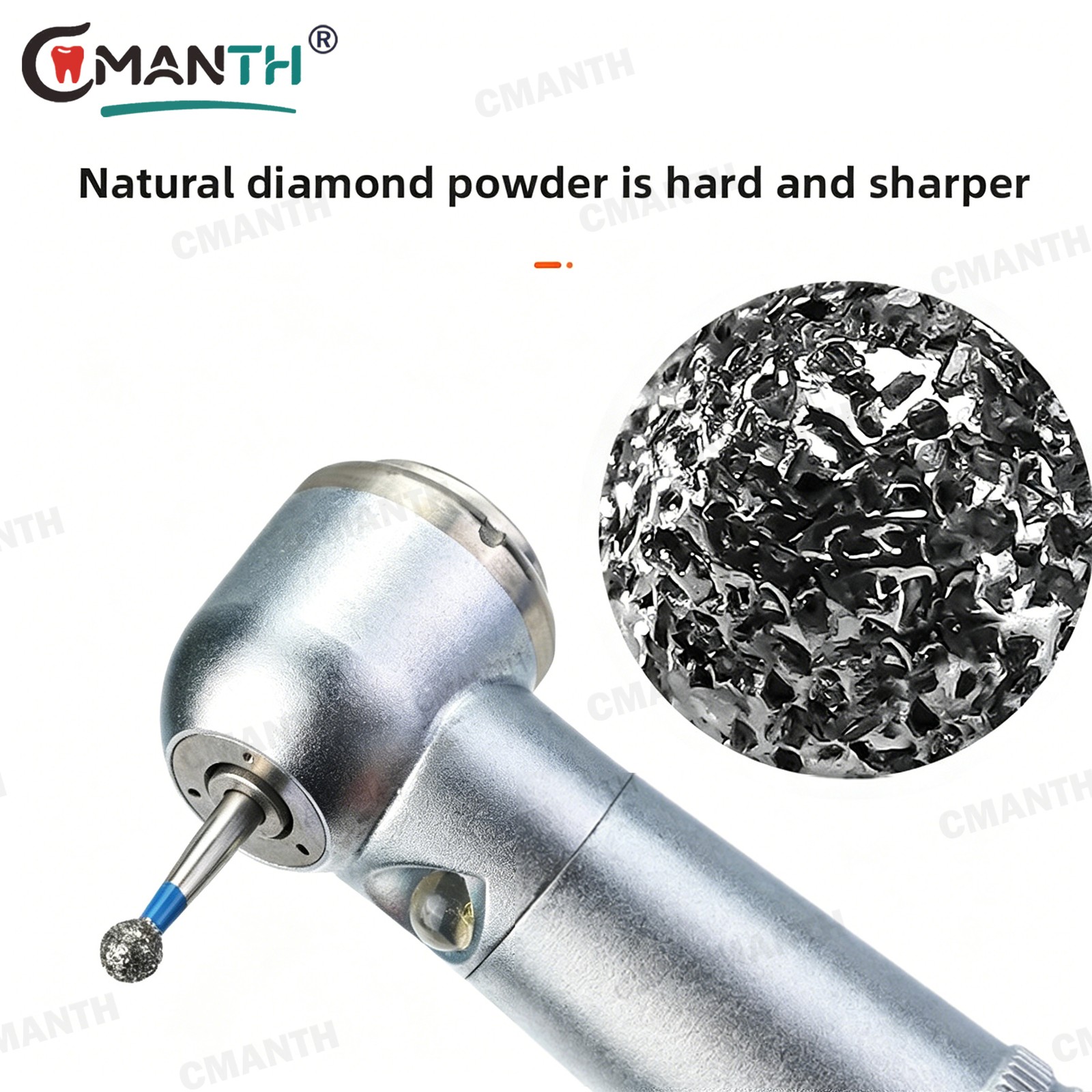 Dental Diamond Burs Taper Flat Burs High Speed Handpiece FG Friction Grip 20PCS