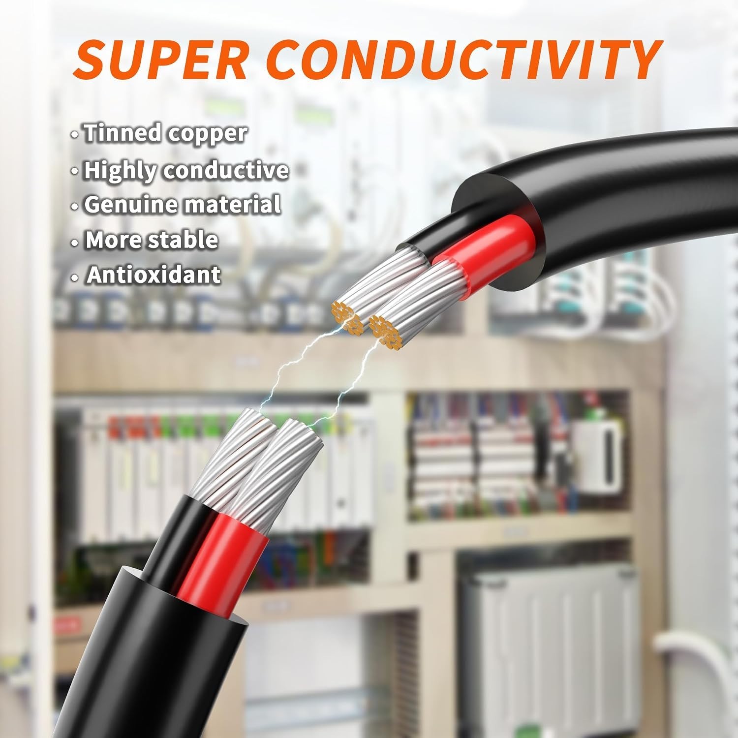 50FT 16 Gauge Wire 2 Conductor Electrical Wire,16 AWG Tinned Copper PVC Cable…