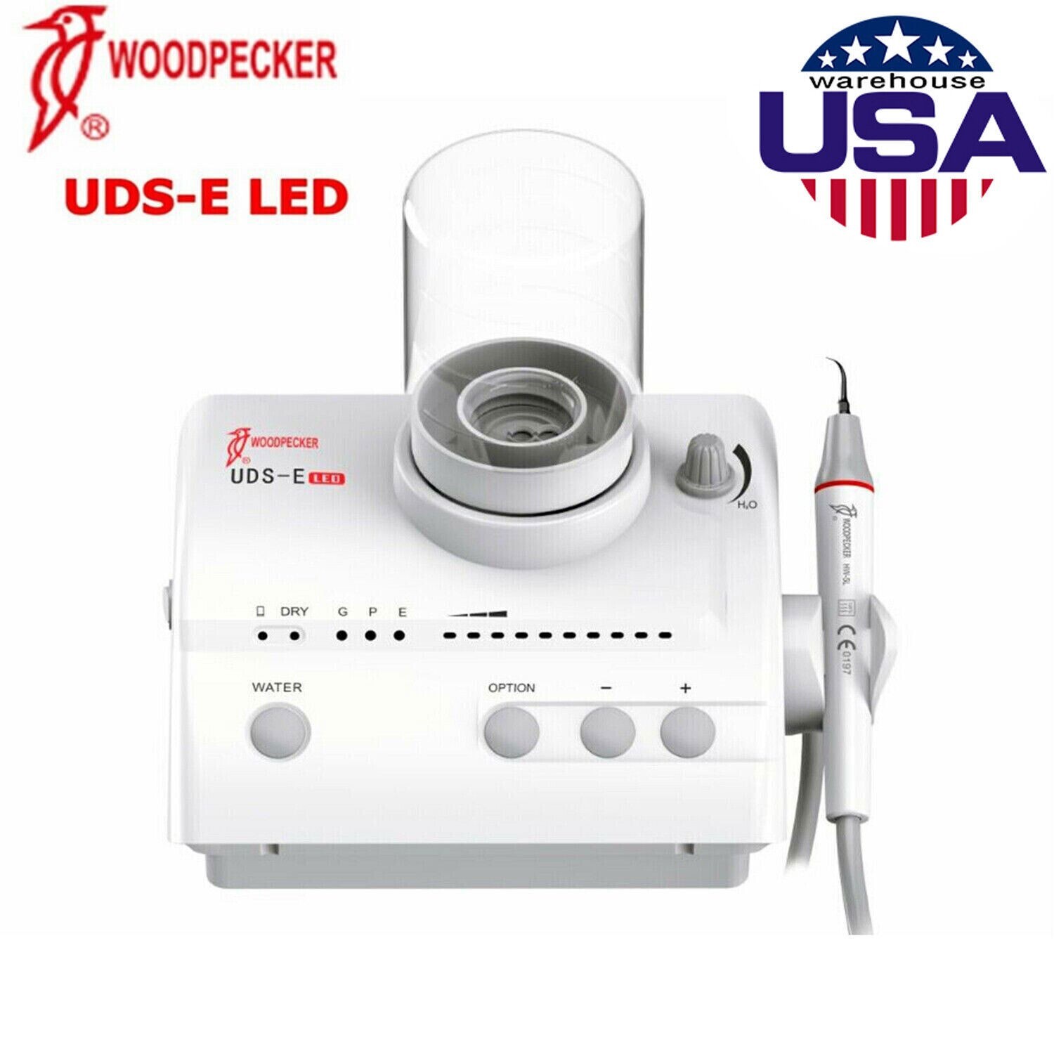 Woodpecker Dental UDS-P/ UDS-E LED Ultrasonic Piezo Scaler Cavitron with Tips