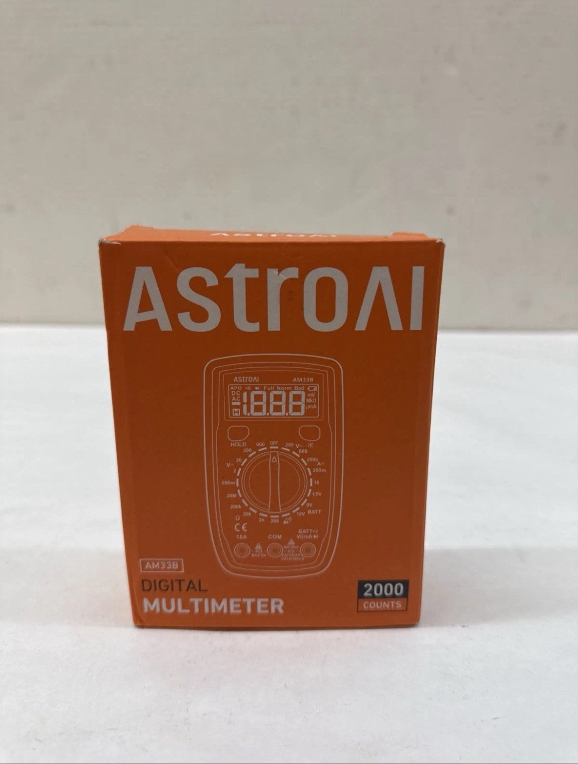 AstroAI AM33D 2000 Counts Digital Multimeter ASIMT33D -Open But New!