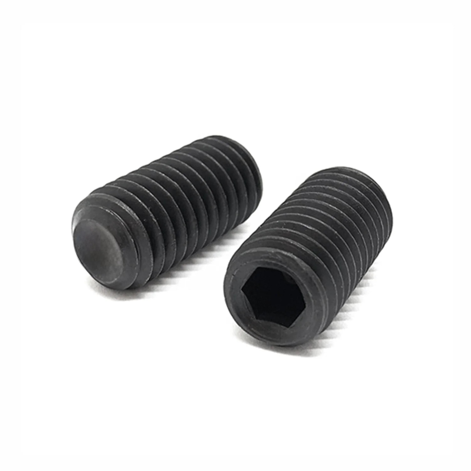 M5-0.80×25 Class 45H Flat Point Allen Socket Set Screws Black Oxide