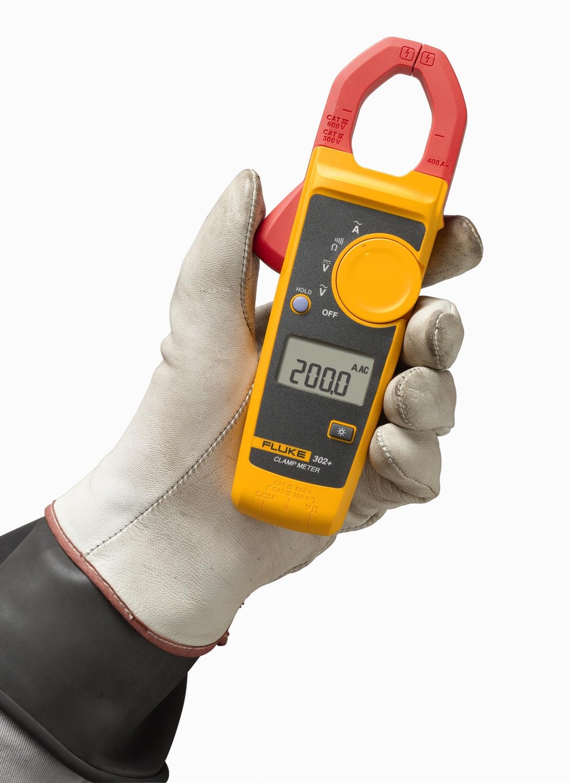 FLUKE 302+ AC400A Clamp Meter Tester AC/DC Volt Amp Multimeter Average value NEW