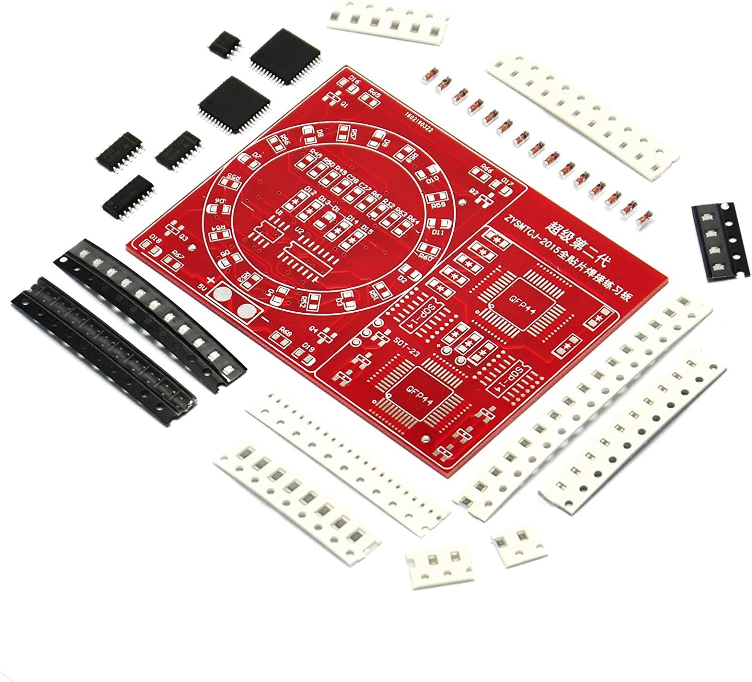 1 Set DIY SMD SMT Welding Practice Soldering Skill Training Board NE555 CD4017