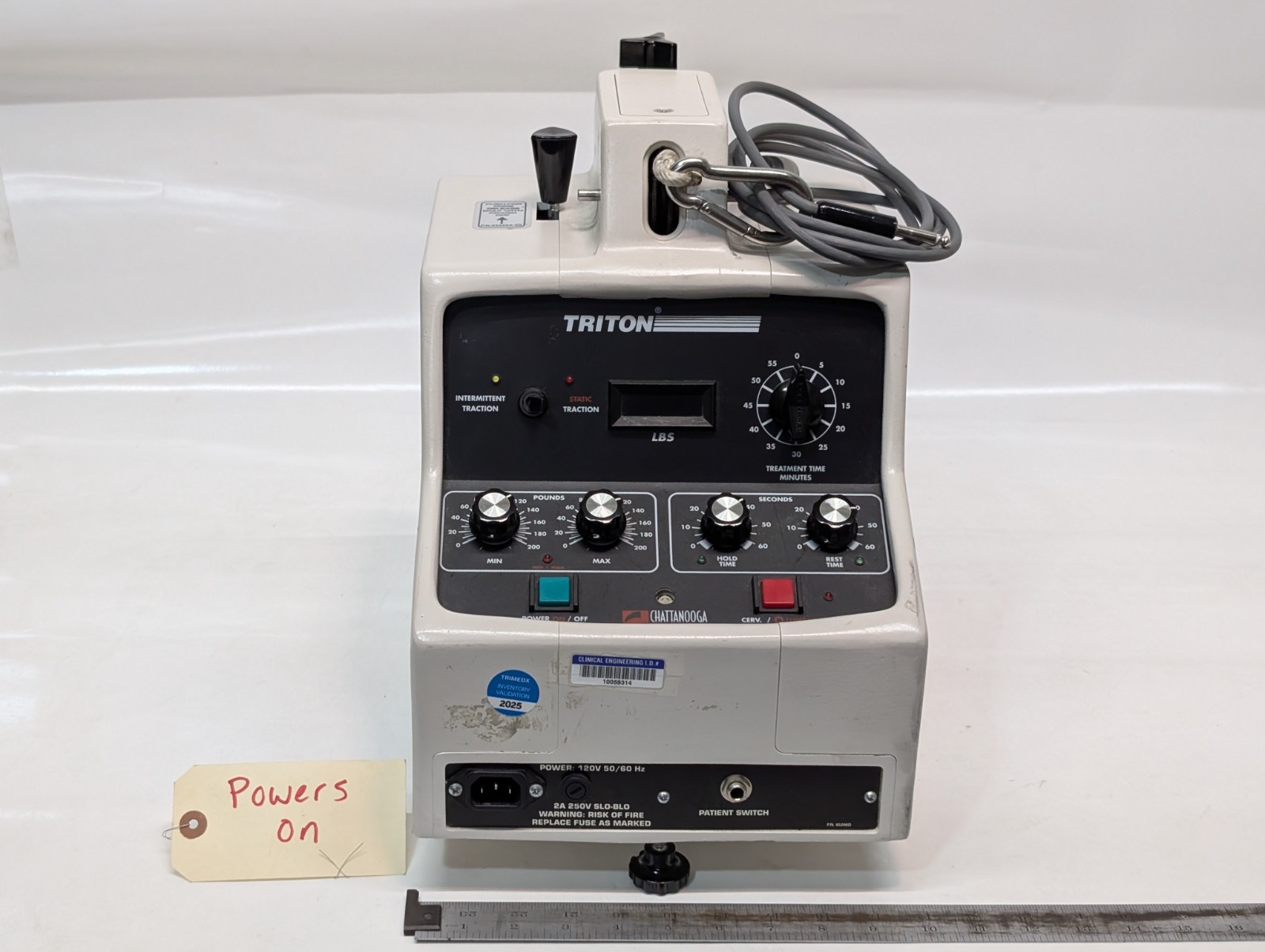 Chattanooga Group, Inc. Triton T-700 Traction Machine, 65205E, 120V, Made in USA