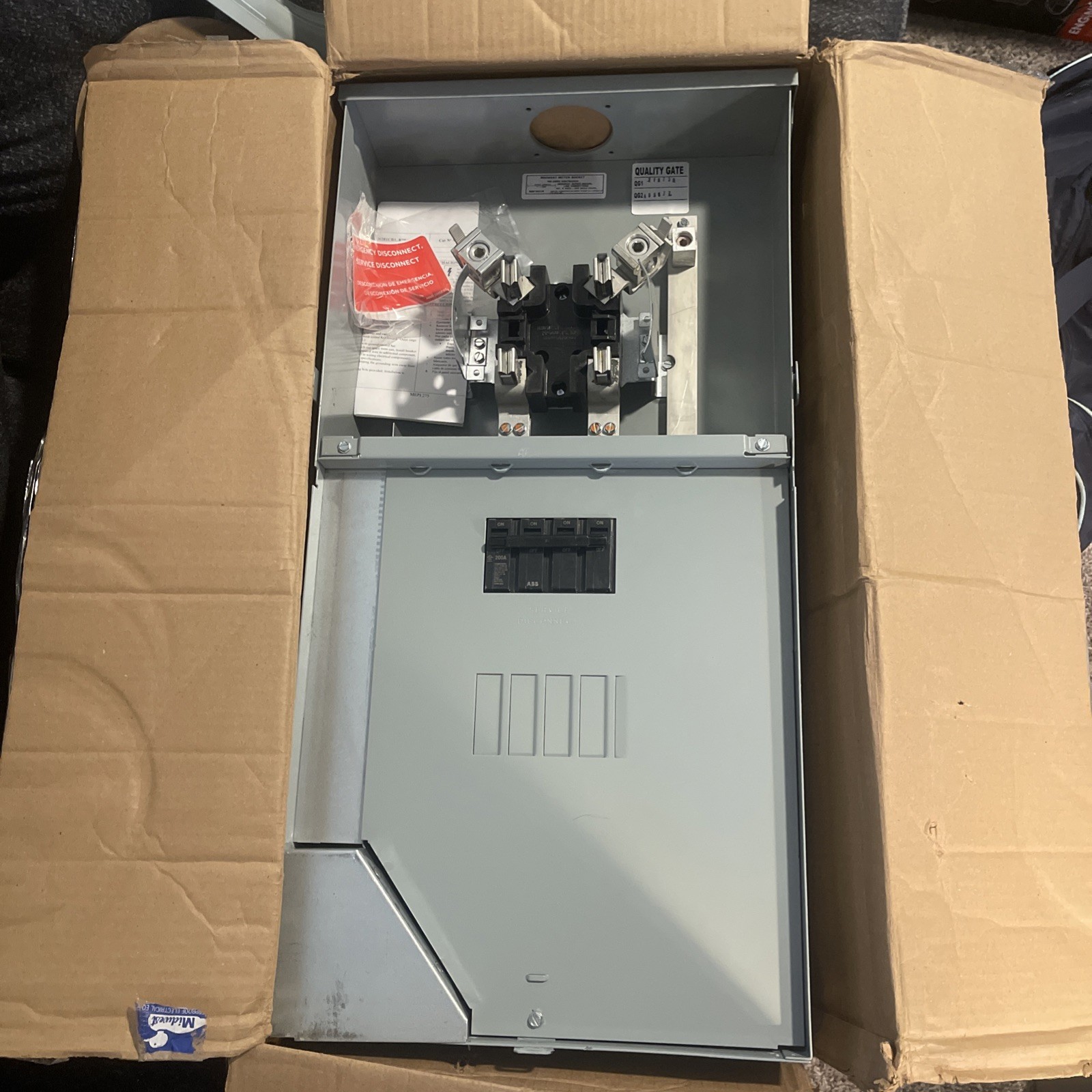 Midwest R281CB1 200 amp Meter With Disconnect