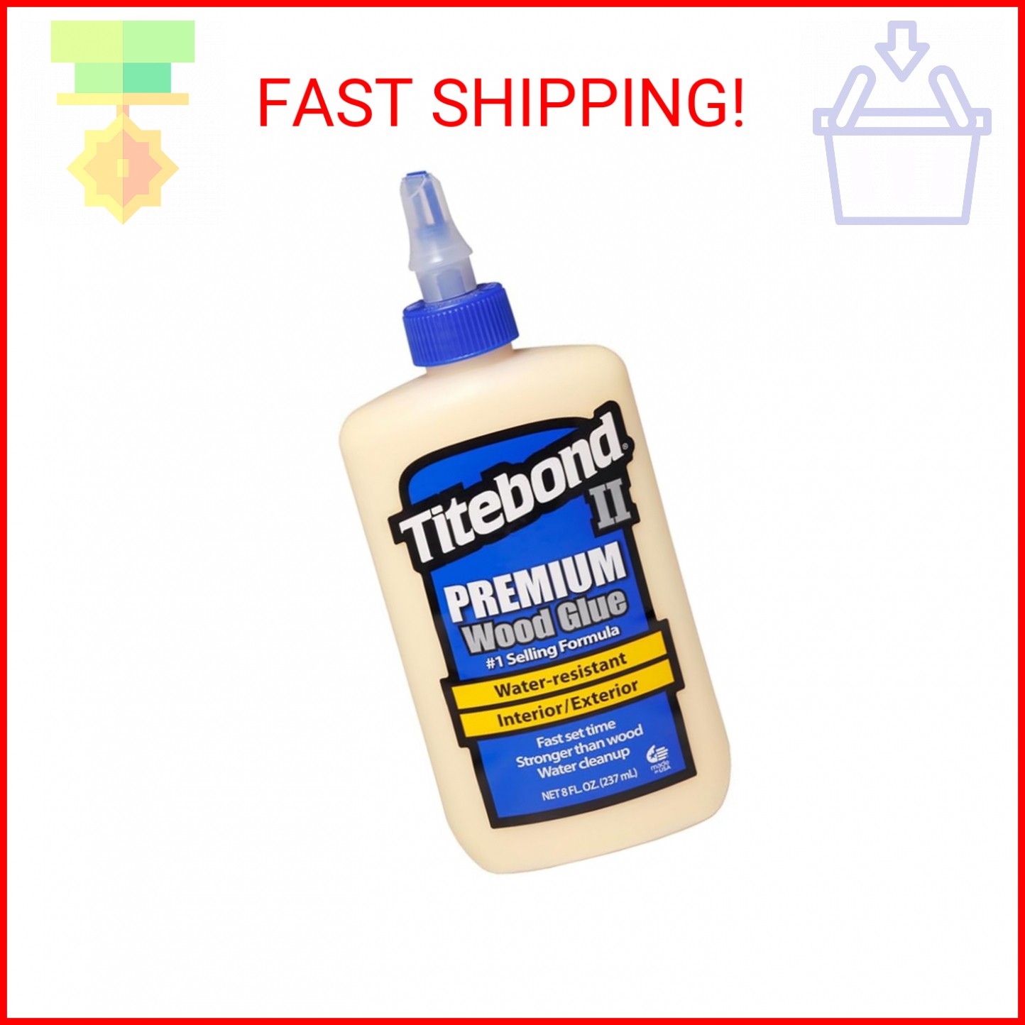 Titebond 5003 II Premium Wood Glue, 8-Ounces