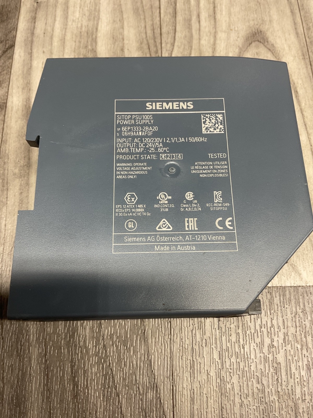 Siemens 6EP1333-2BA20 SITOP PSU100S Power Supply #4002X119SI