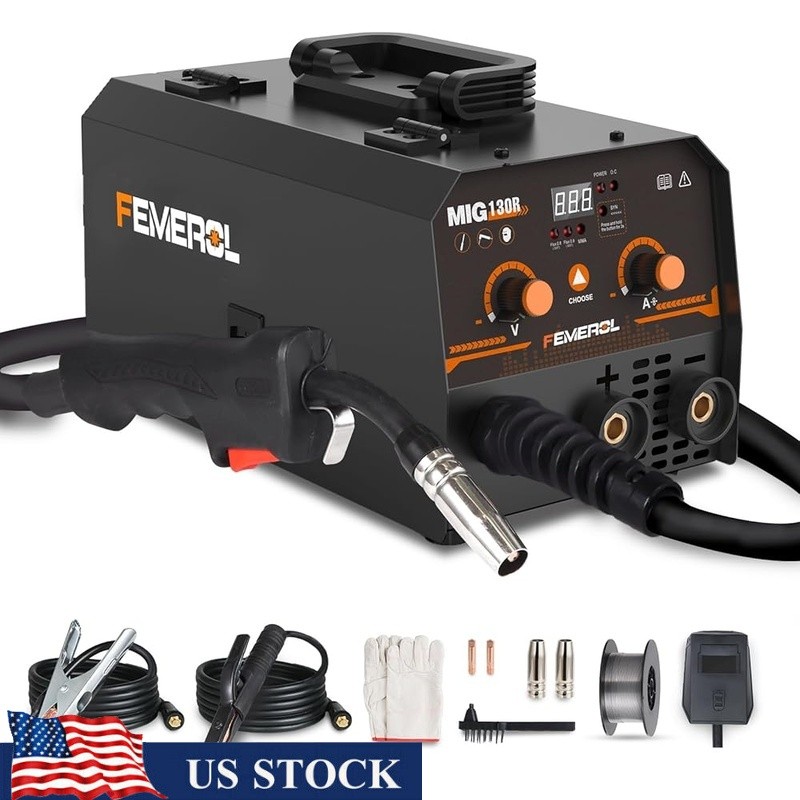 2 in 1 MIG MMA Welder Portable Flux Core Welding Machine DIY Home Repairs New