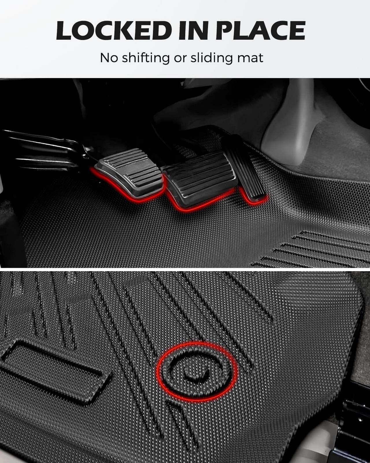 1999-2006 Only Crew Cab/Extended Cab All Weather Floor Mats for Chevy Silvera…