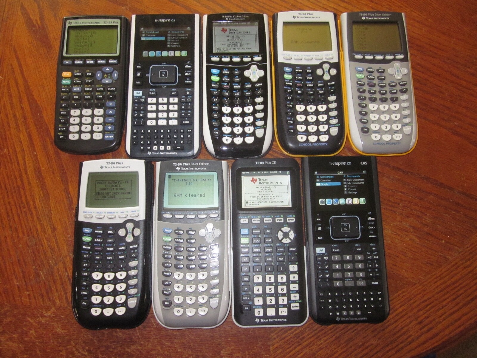 Texas Instruments Ti-84 Plus, 84 CE, SE, 84 C Silver, 89 Titanium 83 Calculator