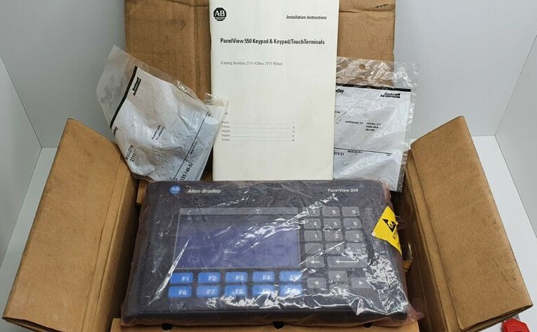 Surplus AB 2711-K5A5 /H PanelView 550 Mono Key RS-232 (DH-485) FRN 4.41