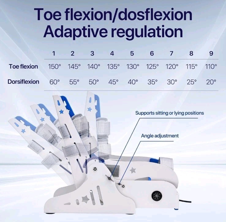 Electric Ankle Trainer, Ankle Joint Rehab Training Equipment with Remote Control