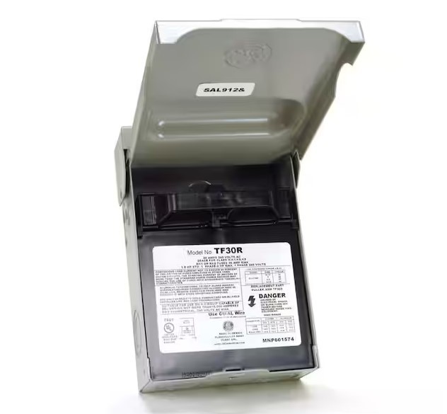 NEW!! GE/ABB 30 Amp 120/240-Volt 240-Watt Fused AC Disconnect – TF30RCP