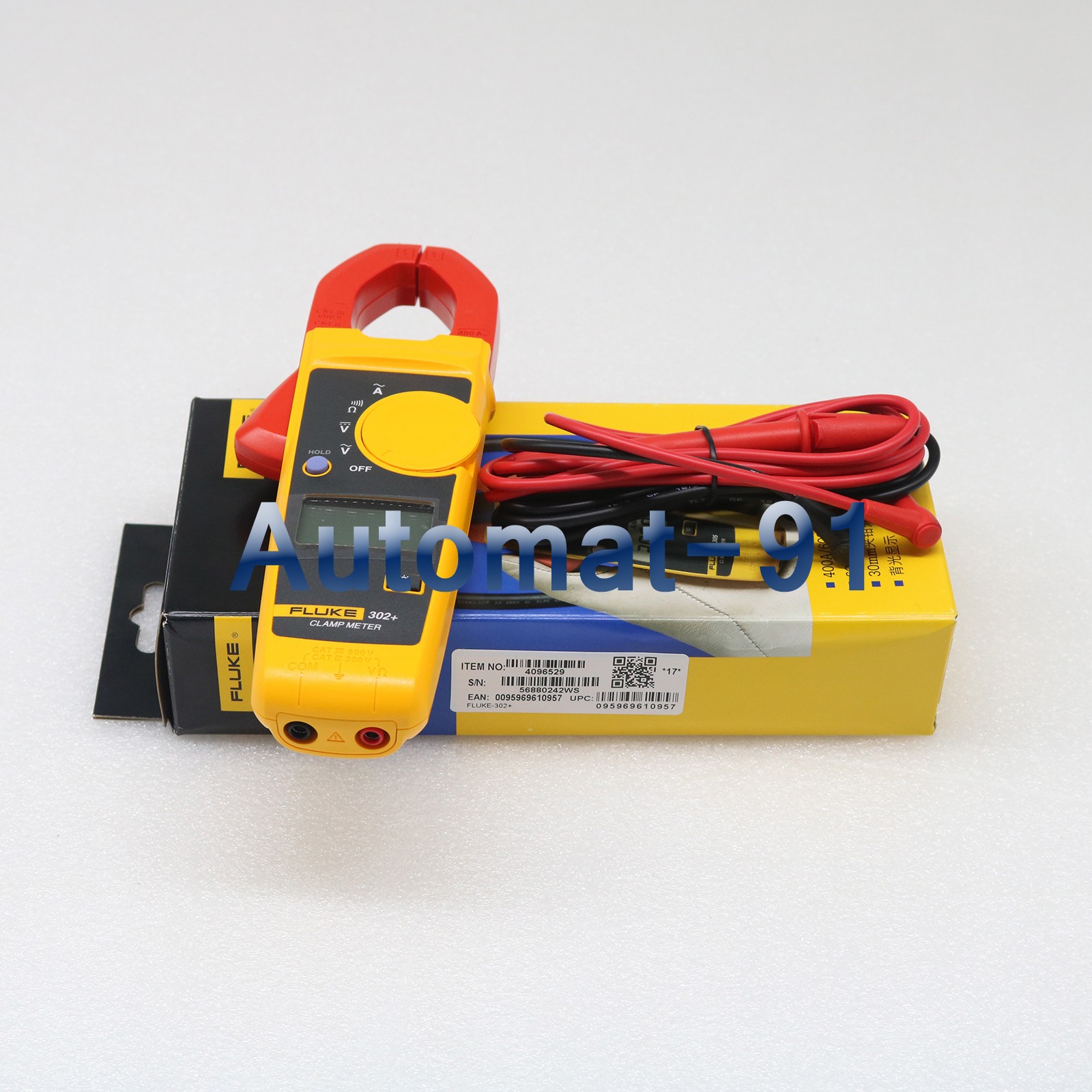 NEW Fluke 302+ Digital Clamp Meter AC/DC Multimeter Electronic Tester DHL Ship